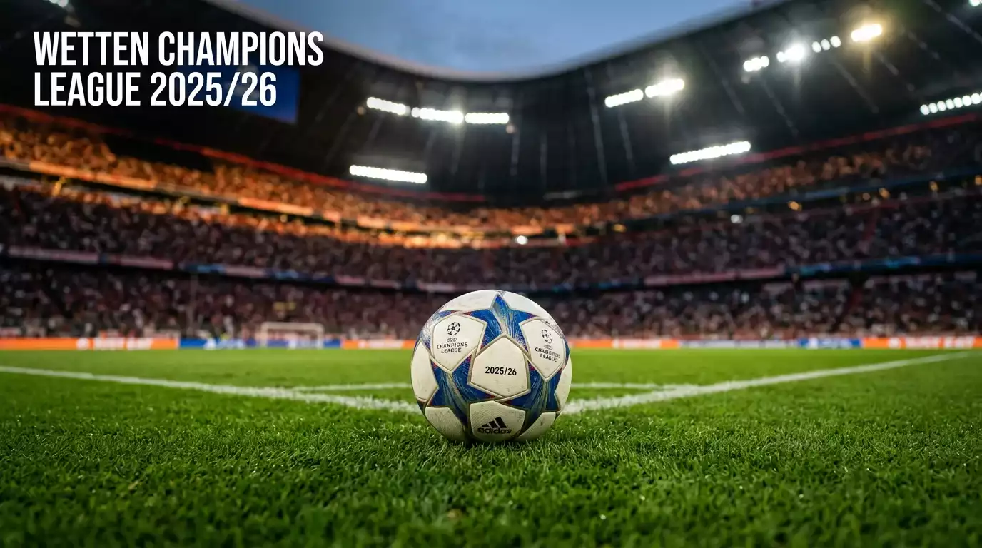 Wetten Champions League 2025/26 — Quotenmatrix, Ligaphase und Spielerschutz im Datenvergleich